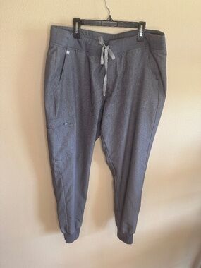 FIGS scrubs grey womens joggers XL